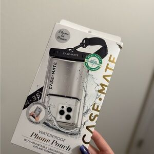 Case-Mate Waterproof Phone Pouch - Black and Chrome